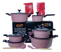Comprar Nuevo Set De Ollas Valeska Chef Antiadherente 12 Pcs