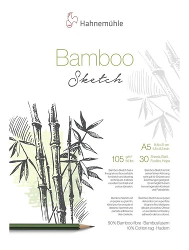 Block Hahnemühle Bamboo Sketch A5 105g 30h
