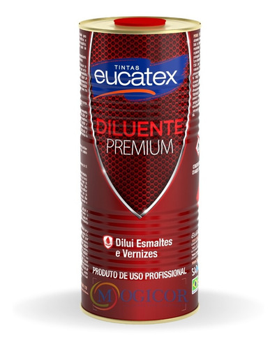 Imagem 1 de 3 de Aguarrás Solvente 900ml Premium Diluente P/ Esmalte E Verniz