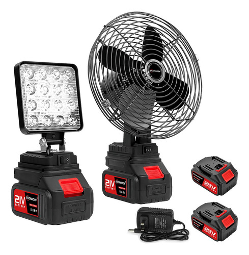 Ventilador Portátil Inalámbrico Ventiladores Piso Recargable