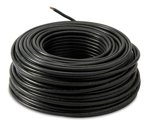 Cable Instalacion 3.00mm Negro Rollo 10mts