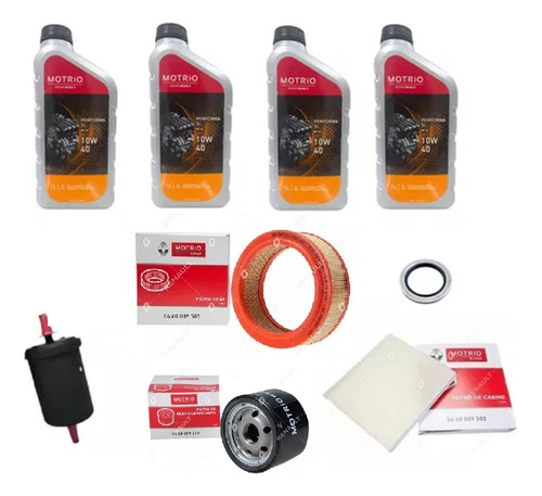 Kit Revisao Oleo Filtros Motrio Logan 1.6 8v 2008 A 2019