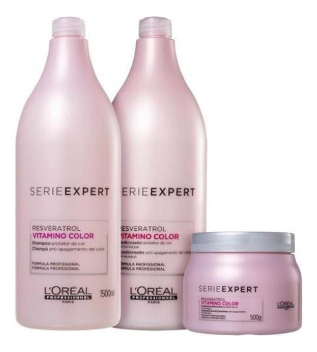  Kit Loreal Vitamino Color Shampoo Condicionador E Mascara