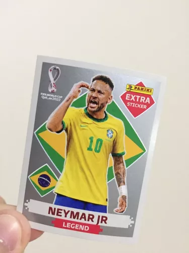 Kit Figurinha Copa 22 Legend Gold Prata Neymar Jr Mbappe