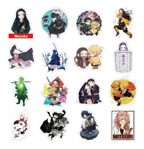 Demon Slayer Kimetsu No Yaiba Set 100 Stickers