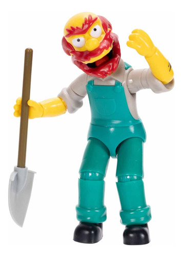 Los Simpsons Figura Willie Con Caja Gaita Y Pala 5 Pulgadas