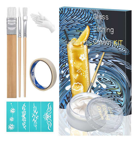 Kit De Crema De Grabado X-txxlplus Para Vidrio Con Accesorio