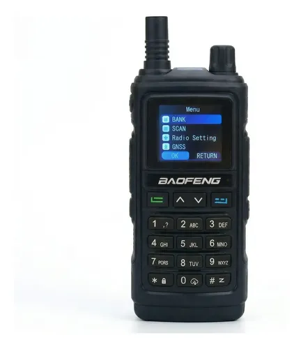 Rádio Baofeng Uv-17pro Gps Walkie Talkie Air Band Vhf Uhf Fm Preto Uhf, Vhf