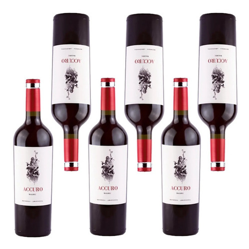 Imagen 1 de 1 de Vino Accuro Malbec 750ml Caja X 6 Local