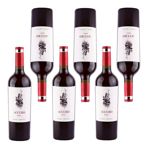 Vino Accuro Malbec 750ml Caja X 6 Local