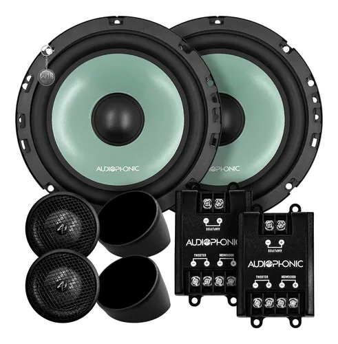 Alto Falante Kit 2 Vias Audiophonic Sensation Ks 6.3 Preto | Frete