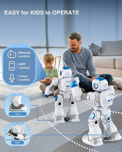 Robô Inteligente Interativo Ruko Programável Controle De Voz