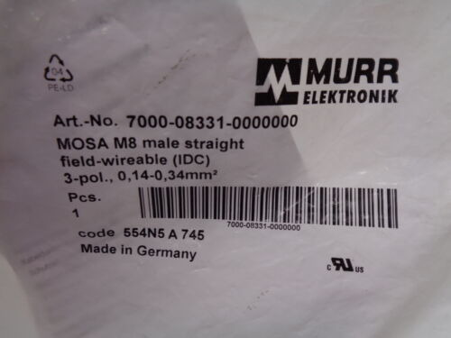Murr Elektronik 7000-08331-0000000 Adapter Nsmp Ttc