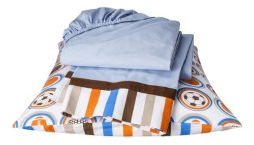 Juego De Cama Bacati Mod Sports De 4 Piezas Para Niños Peque