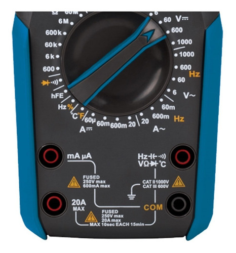 Imagem 4 de 6 de Multimetro Digital Profissional Cat 3 - Minipa - Et-2042e