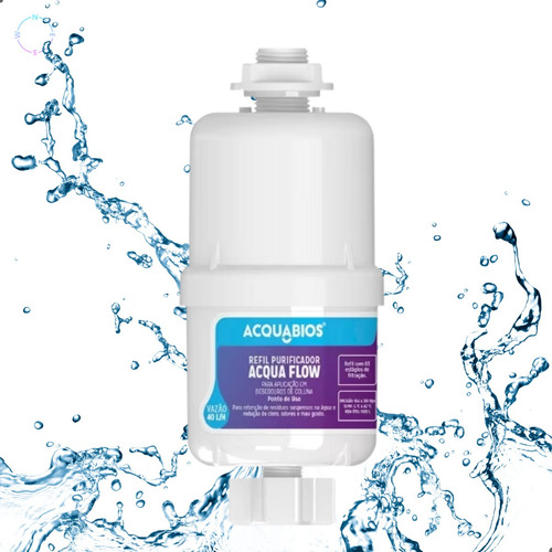 Refil Filtro Bebedouro De Agua Coluna Universal Acqua Flow