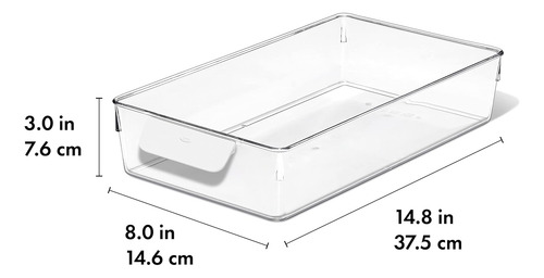 Contenedor Para Refrigerador Oxo, Plastico, 37.6 X 14.6 Cm