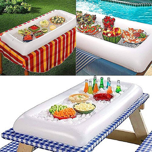 Barra De Servicio Inflable Bandeja De Hielo Inflable Enfriad