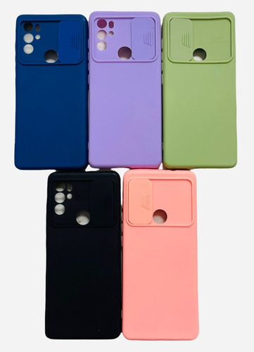 Funda Silicona Cubre Cámara Para Motorola Moto G60s E20 E40