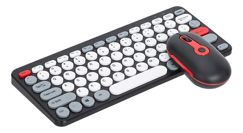 Combo Teclado Y Ratón Inalámbricos 2.4g Ergonómico Compacto