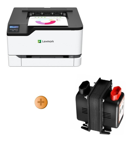 Impressora Lexmark Laser Colorida C3224dw + Transformador
