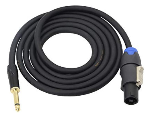 Speakon A Cable De Altavoz Mono De 1/4 , Enchufe Ts De 6,35 