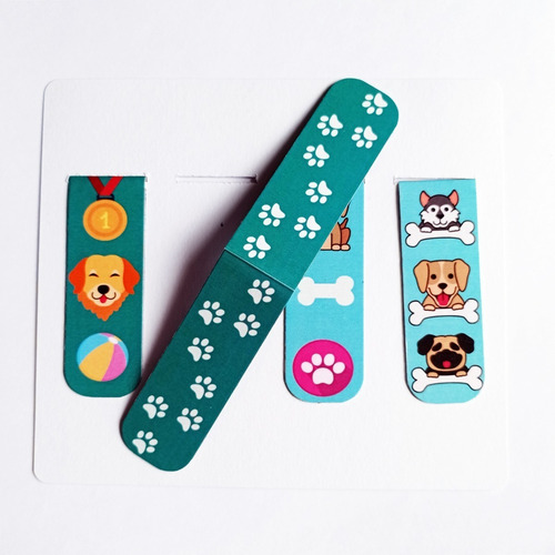 Kit 4 Marcadores De Páginas Magnéticos Artesanais Exclusivos