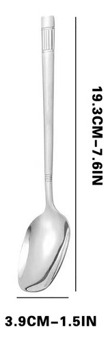 Gpp Cuchara De Postre De Acero Inoxidable, 2 Unidades,