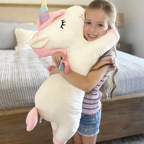 Aplicable A Unicornio Pony De Peluche Arcoiris Tipo Pegaso