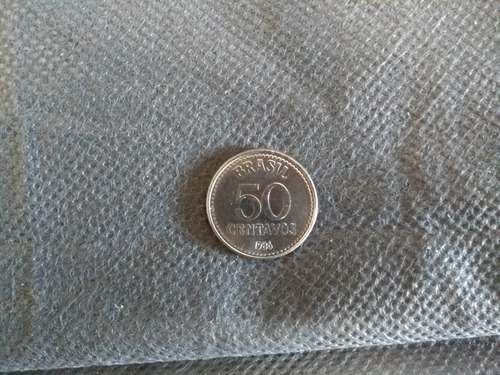 Moeda Brasil 50 Centavos 1986