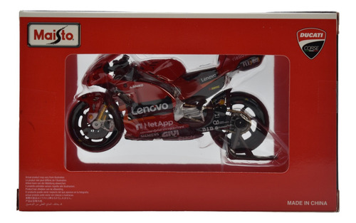 Ducati Desmosedici Gp 2022 Francesco Motocicleta 1:18 Maisto Color Rojo