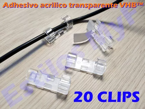 SETHAN Clips para cables, 40 clips de alambre autoadhesivos, organizador de  cables multifuncional duradero, clips de cable adhesivos de acrílico – Yaxa  Store