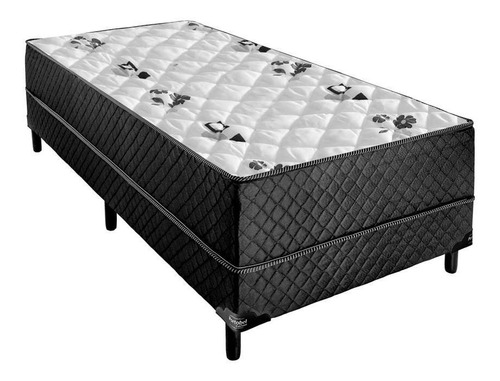 Cama Box Solteiro Conjugada Unyco D28 Ortopédico Floral E...