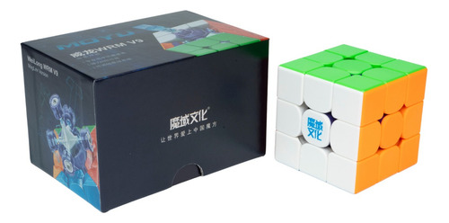 Estrutura sem adesivo Magic Cube 3x3 Magnetic Moyu Weilong Wrm V9 Maglev Color