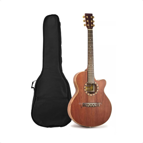 Guitarra Acustica Gracia 345 Corte Caoba Profesional + Funda