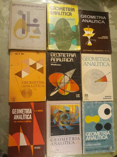 Lote De 20 Libros De Geometría Analítica 