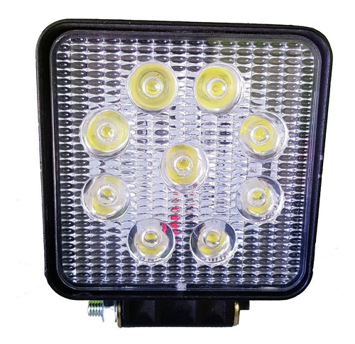 Imagen 1 de 8 de Faro Reflector Led 27w Mayor Disipador P/ 4x4 Cosechadoras