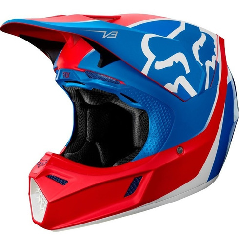 Imagen 2 de 9 de Casco Motocross Fox V3 Kila #21765-149