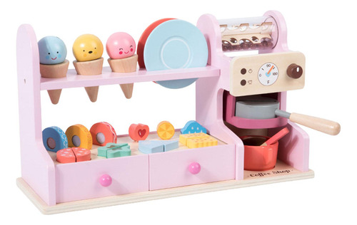 Juguete De Helado De Madera Para Niños De 3, 4, 5 Y 6 Años,