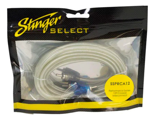 Cable Audio Rca A Rca Stinger Ssprca12 3.7 M Serie Select 2 Canales Cobre Premium