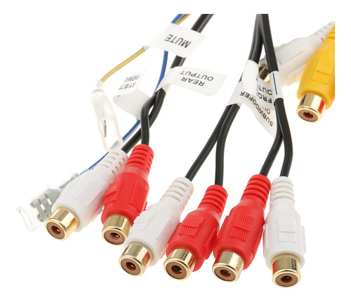 Enchufe Del Arnés De Cables De Sonido Y Video Estéreo Rca