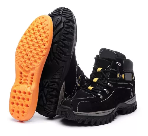 Bota Botina Coturno Feminino Caterpillar Adventure em Couro Legítimo  Palmilha em Gel - Rosa