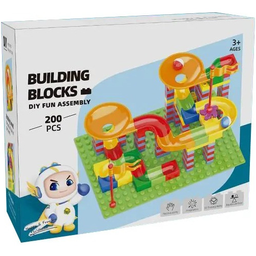 Bloques De Construcción Pista De Bolitas 200 Pcs