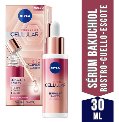 Sérum Nivea Cellular Expert Lift X10bakuchiol Concent.30 Ml.