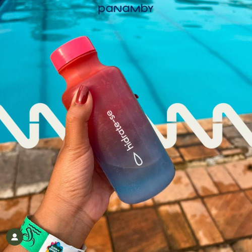 Garrafinha Squeeze Academia Hidrate-se 500ml Volta As Aulas