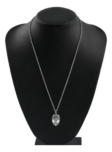 Collar Spiderman Dije Hombre Araña Acero + Cadena Avengers Plata