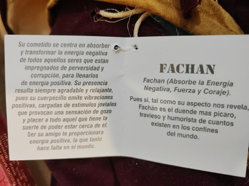 Elfo Latino Fachan (absorve La Energia Negativa) 38 Cm