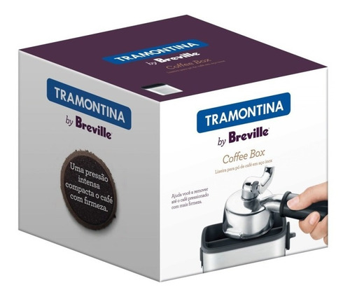 Coletor De Borra Cafe Tramontina By Breville Aço Inox 0,5 L