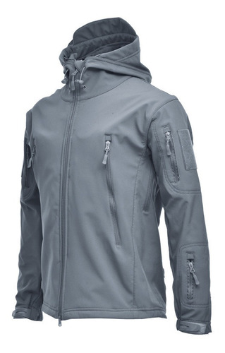 Chaquetas Militares Para Hombre, Chaqueta Deportiva Gris