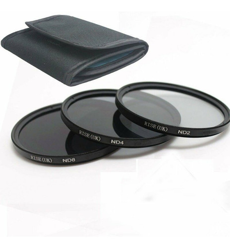 Kit Filtros 52mm Nd2 Nd4 Nd8 Uv Fld Cpl + Parasol + Tapa